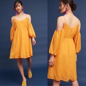 Anthropologie Moulinette Soeurs Sz S Yellow Dress B19